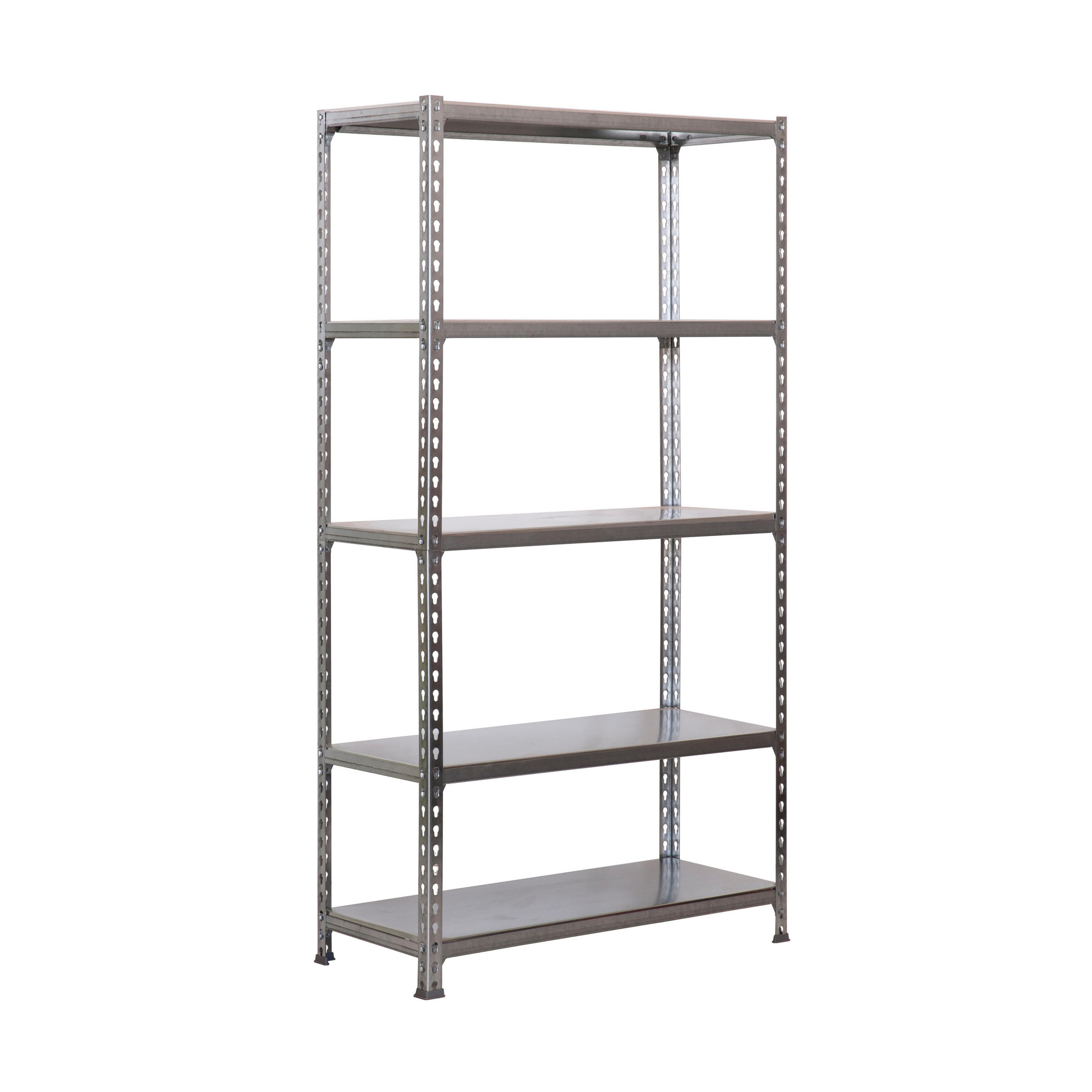 SCHWERLASTREGAL Big Metal Shark HxBxT 200 x 110 x 30 cm Fachlast 200 kg Verzinkt - Silberfarben, Metall (110/200/30cm) - PROREGAL
