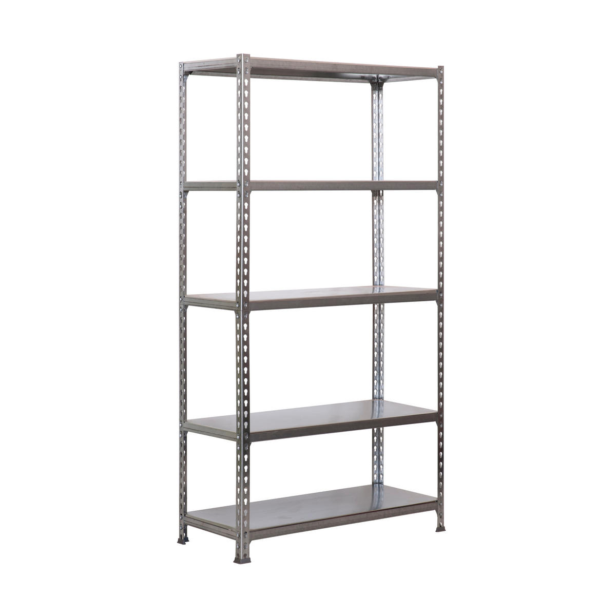 SCHWERLASTREGAL Big Metal Shark HxBxT 200 x 110 x 30 cm Fachlast 200 kg Verzinkt - Silberfarben, Metall (110/200/30cm) - PROREGAL