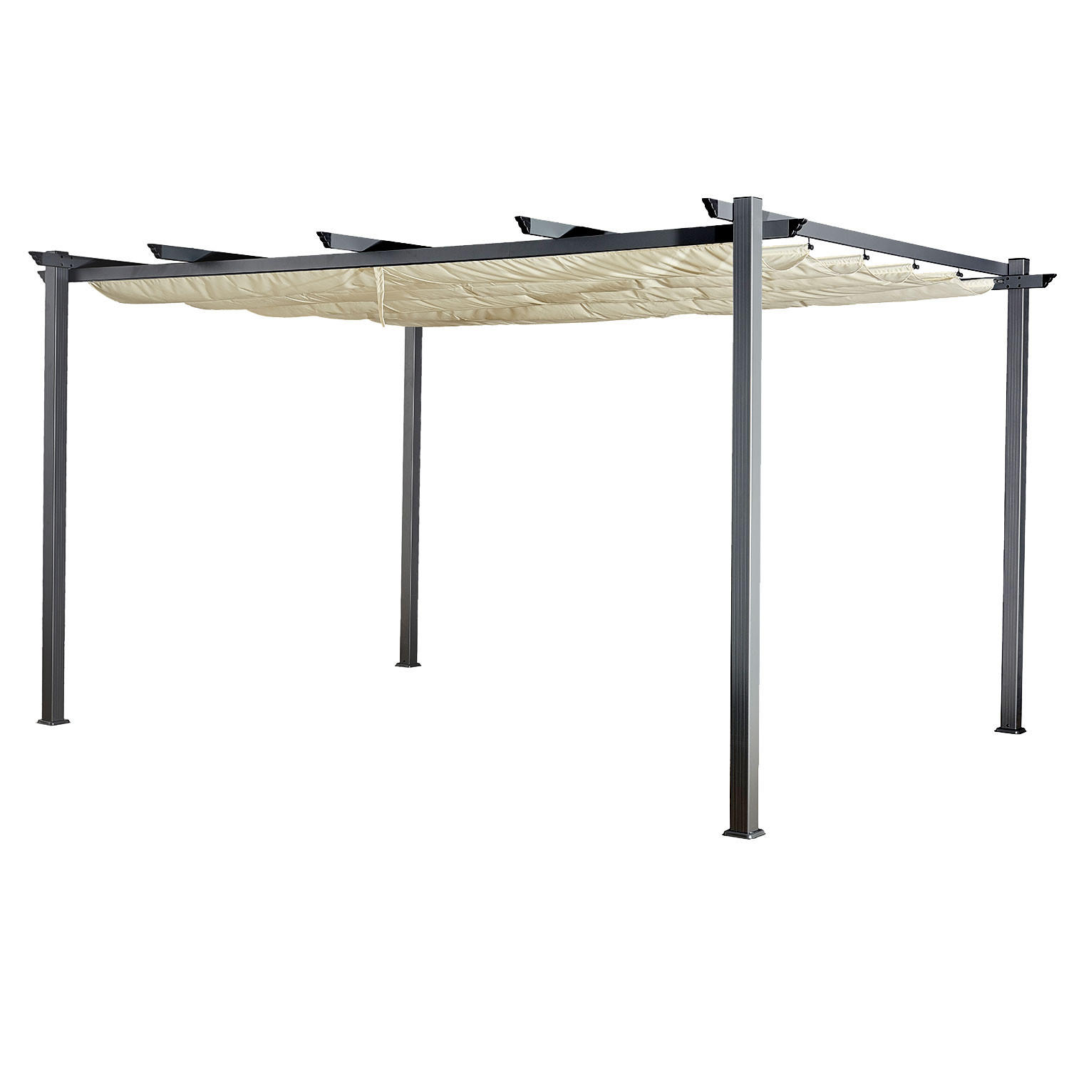 PERGOLA Cassis Beige 405/298.5/227 cm - Beige, Textil (298.5/227/405cm) - Happy Garden