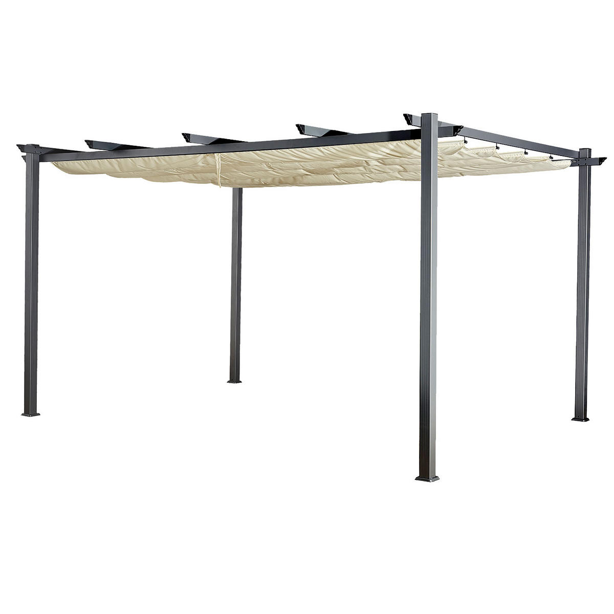 PERGOLA Cassis Beige 405/298.5/227 cm - Beige, Textil (298.5/227/405cm) - Happy Garden