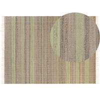 TEPPICH geflochten Talpur 230/160 cm - Beige, Naturmaterialien (160/230cm) - Beliani