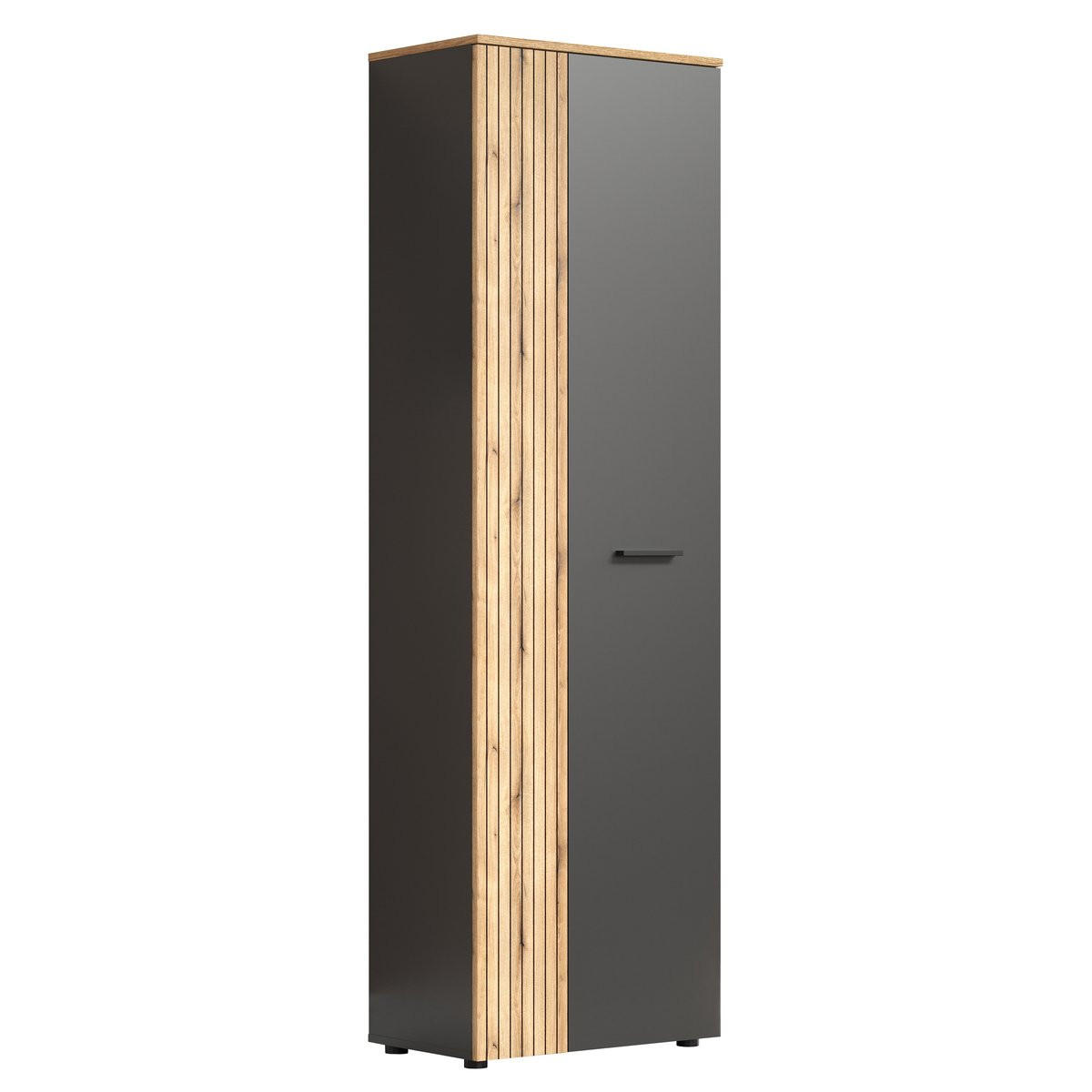 GARDEROBENSCHRANK Esteban Anthrazit - Anthrazit, Holzwerkstoff (60/195/36cm) - Trendteam