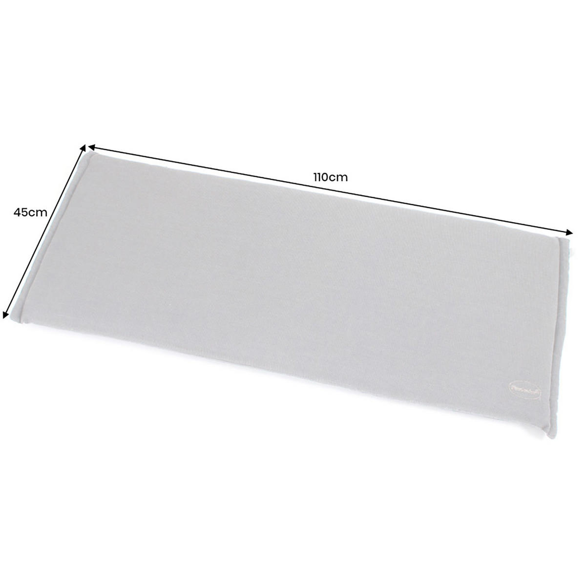 BANKAUFLAGE ROG Kunstfaser Anthrazit 110 cm - Grau, Textil (45/5/110cm) - riess-ambiente