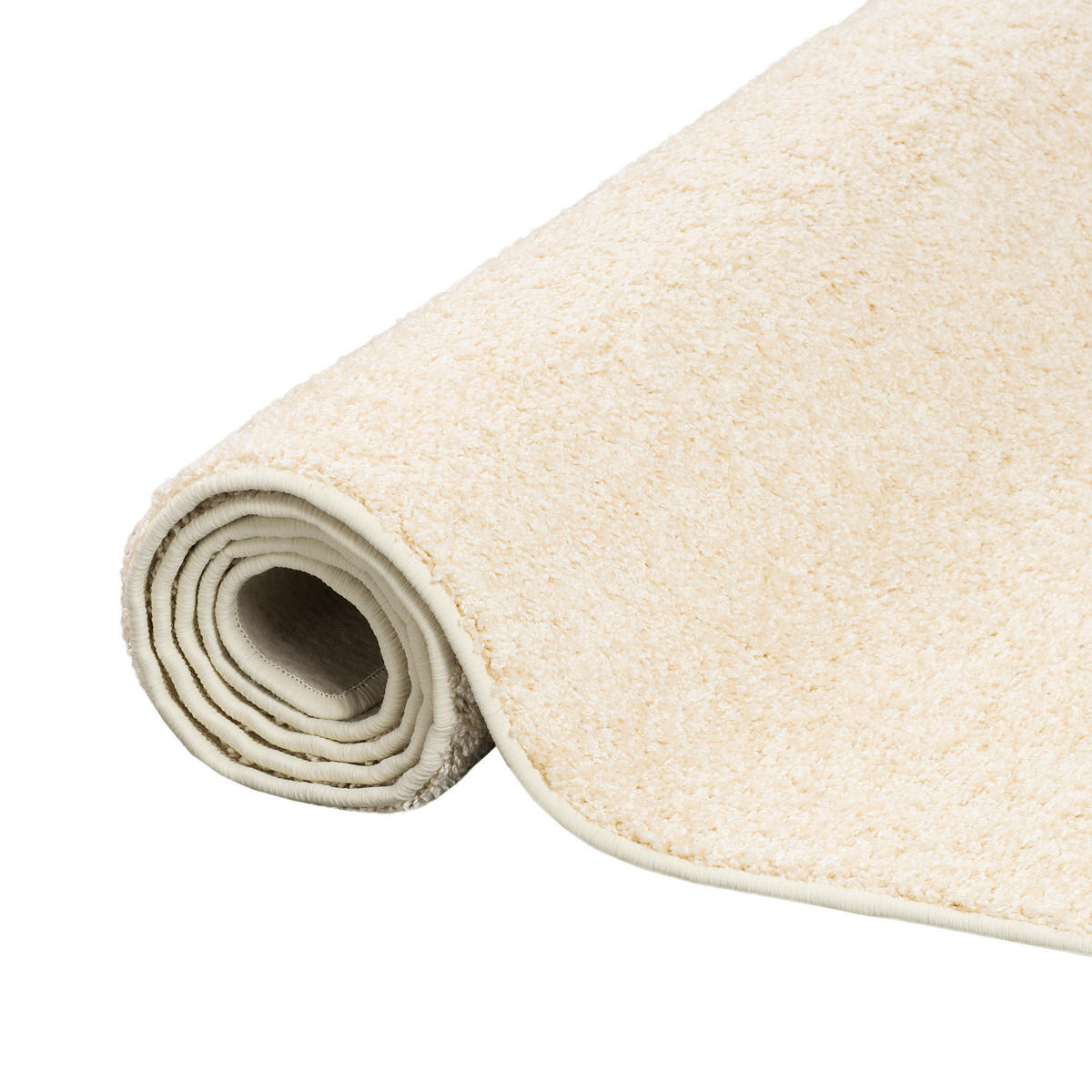 HOCHFLOR VELOURS TEPPICH MONA - Creme, Textil (160/200cm) - Snapstyle