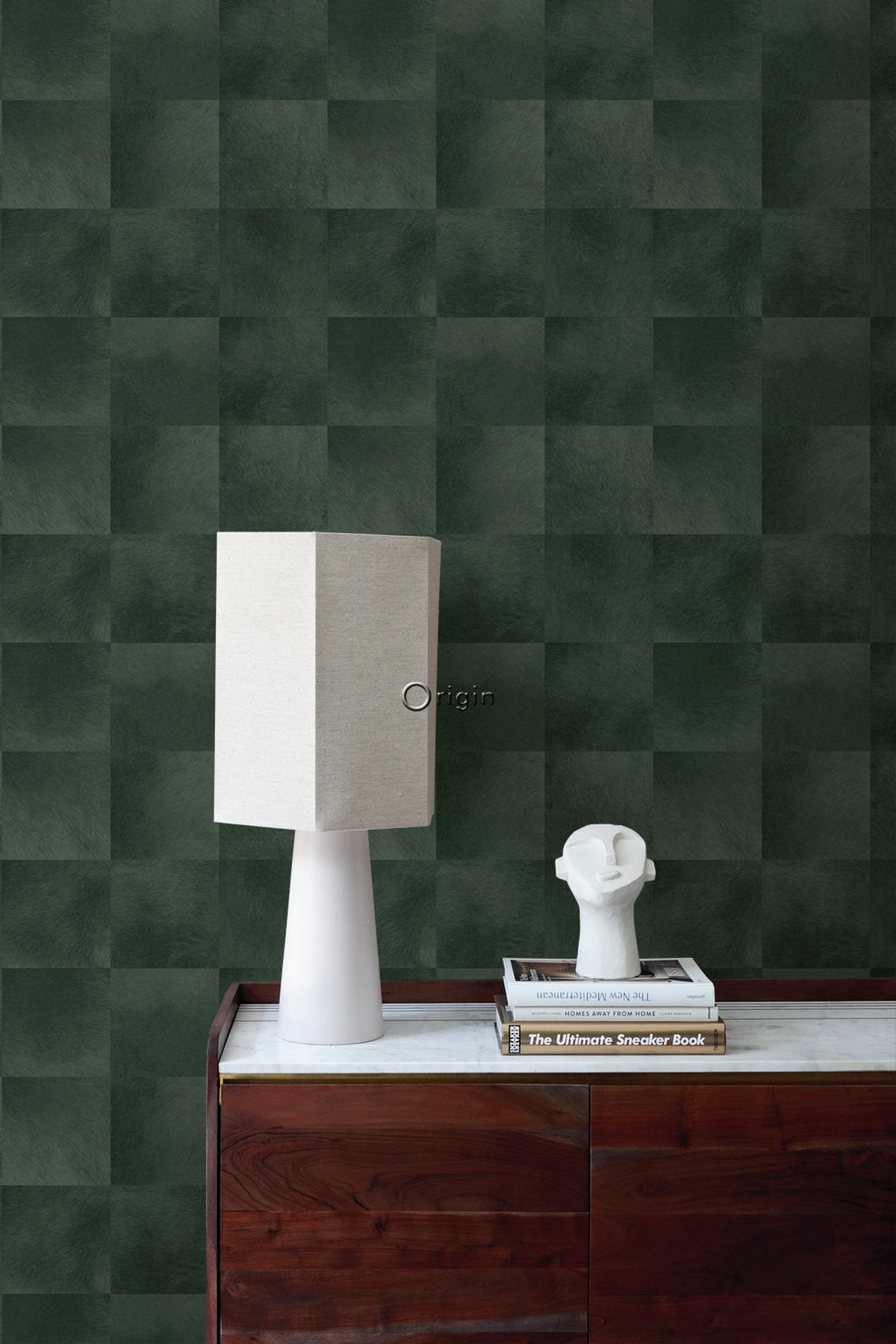 TAPETE Tierhautmuster 53 cm x 10.05 m - Grün, Papier (53/1000cm) - Origin Wallcoverings