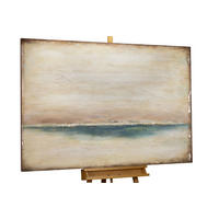 ÖLGEMÄLDE 120/80 cm - Blau/Beige, Holz/Textil (120/80cm) - KUNSTLOFT