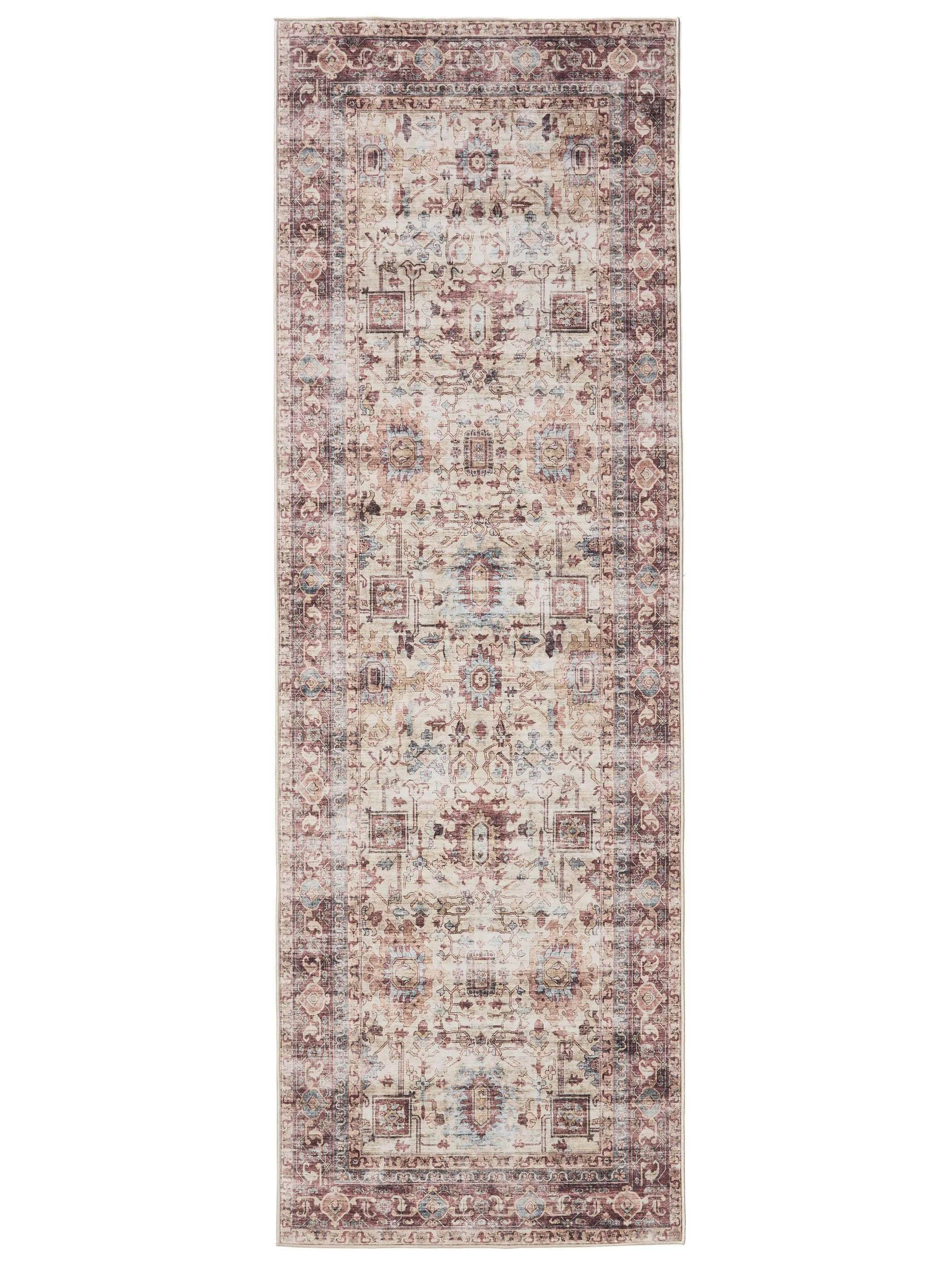 TEKAŠKI prt George večbarvni/roza 80x240 cm - pink/večbarvno, umetna masa (80/240cm) - benuta