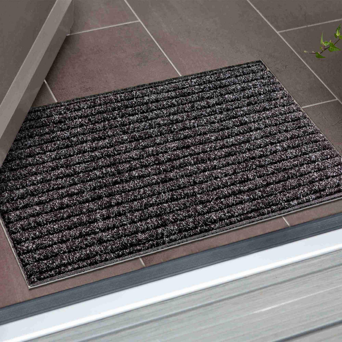 FUSSMATTE INNEN RIB LINE TANDEM - Anthrazit, Textil (40/60cm) - Astra