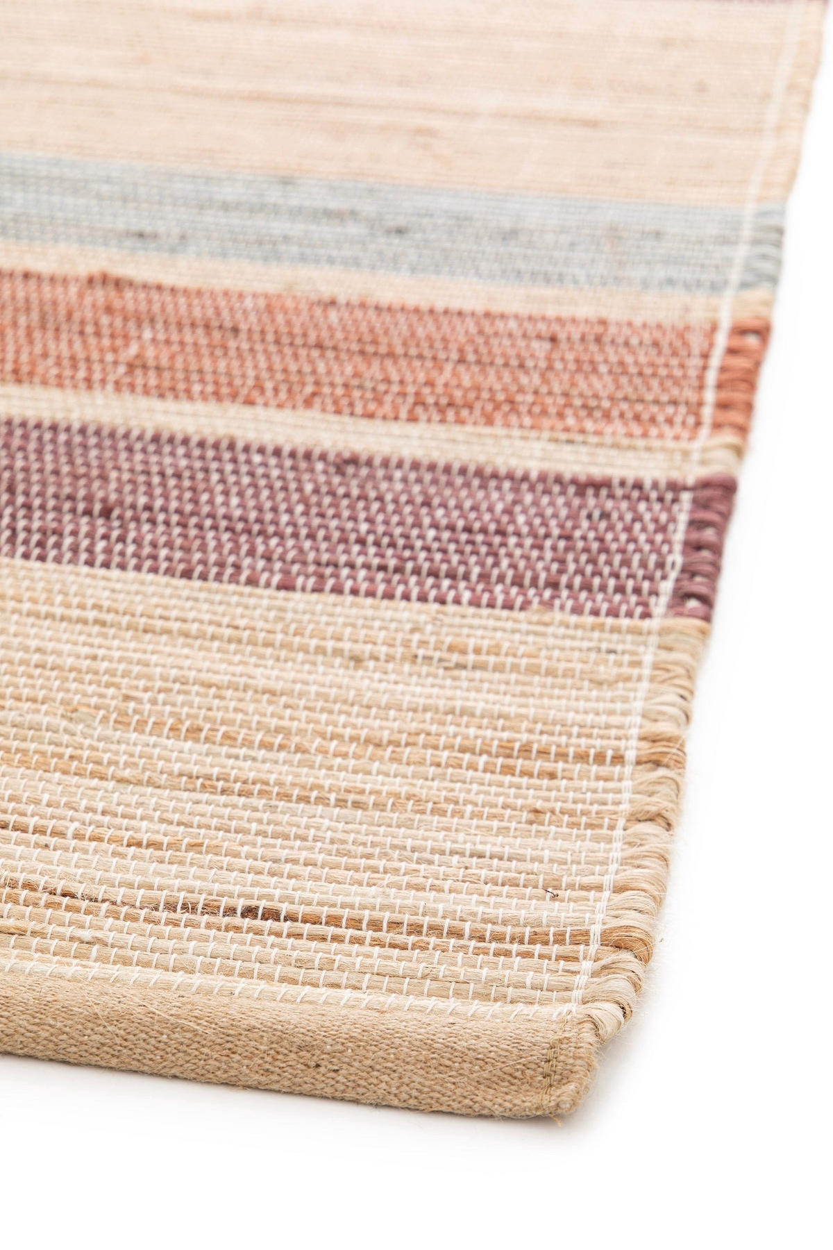 DESIGN-TEPPICH aus handgewebter Jute mehrfarbig - Multicolor, Naturmaterialien (200/290cm) - AFK Living