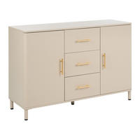 SIDEBOARD s zásuvkami Kov Béžový Ombura - béžová, kov (120/80/40cm) - Beliani