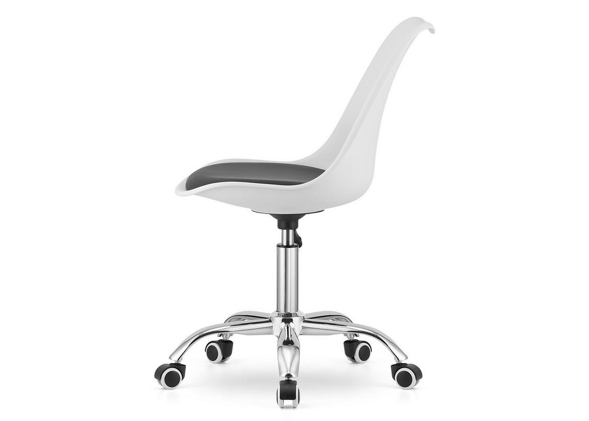 BÜROVORSITZENDER Alba, weiß/schwarz - Weiß, Kunststoff (48/91.5/43cm)