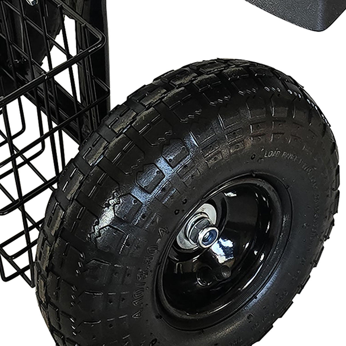 GARTENSITZ - Schwarz, Kunststoff/Metall (46/86/110cm) - Relaxdays