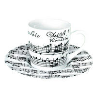 ESPRESSO SET Vivaldi Libretto Weiß, 2-tlg. - Naturfarben, Keramik (0.09L) - Könitz