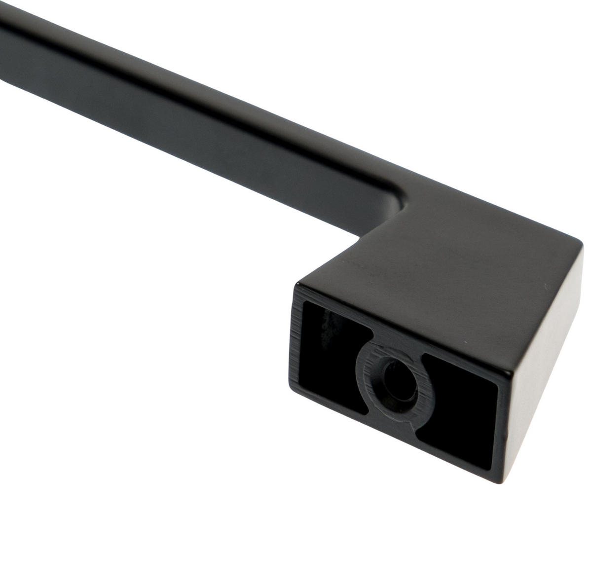 MÖBELGRIFF BA 160mm, Küchengriff Schwarz matt, Schrankgriff Stilo - Schwarz, Metall (0.8/3/18.5cm)