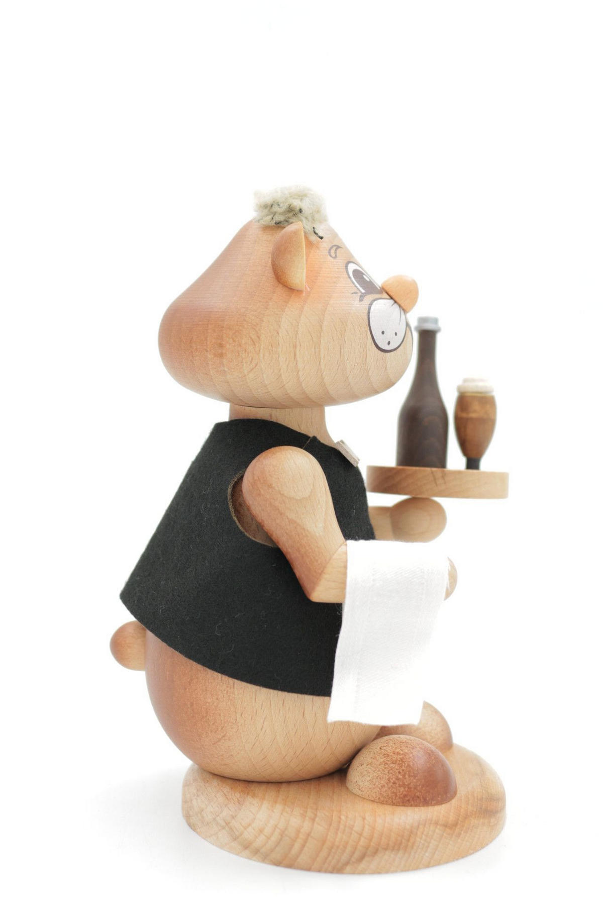 RAUCHFIGUR Hamster Kellner 18 cm - Multicolor, Holz (12/18/0.1cm)