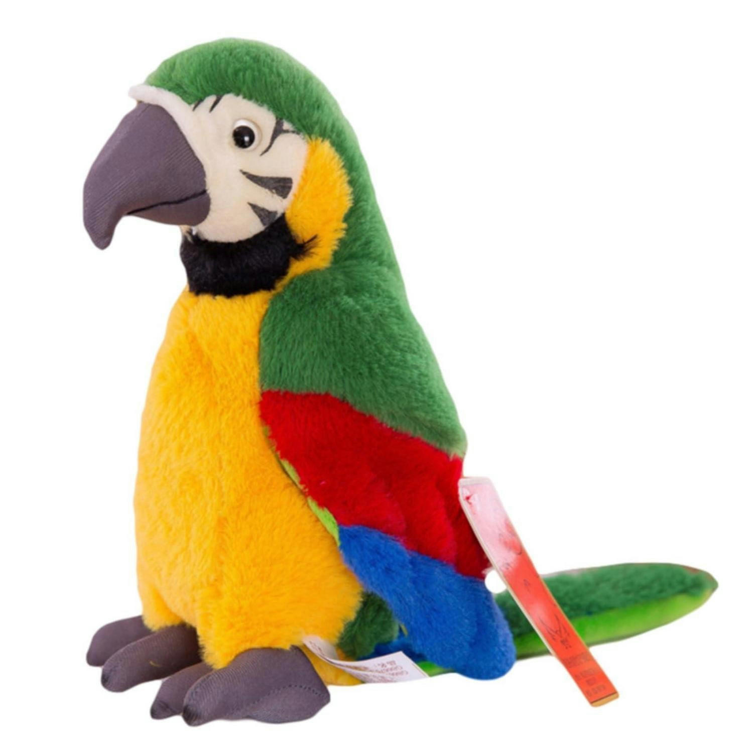 PLÜSCHTIER Papagei 28 cm Grün - Multicolor, Textil (10/28cm)