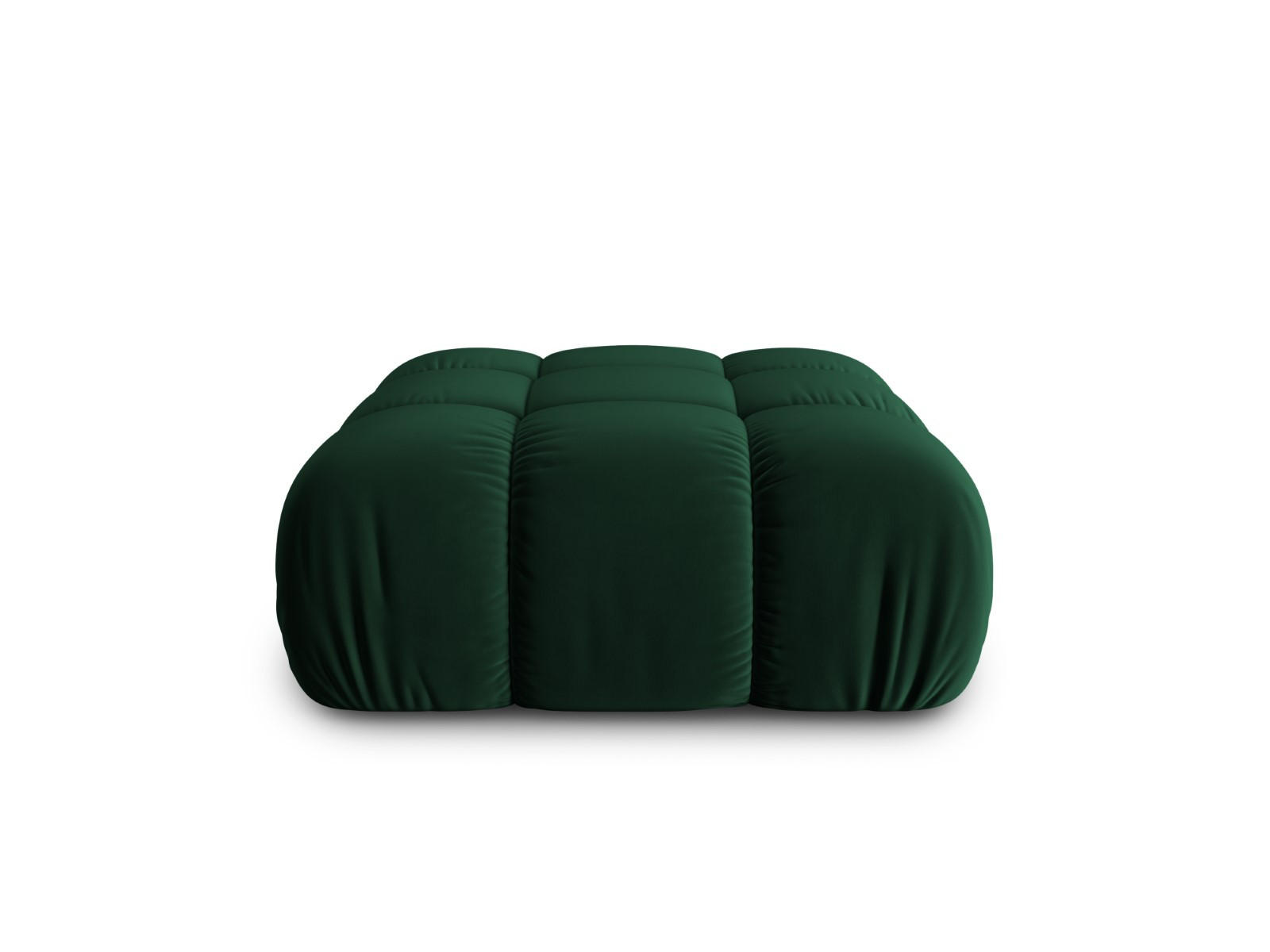 POUF Bellis aus Samt flaschengrün - Grün, Textil (94/39/94cm) - Micadoni