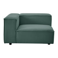 SESSEL mit gerader Rückenlehne - 1 Person - samt - grün Ruzolo - Grün, Holz/Textil (121/67/105cm) - Vente-Unique