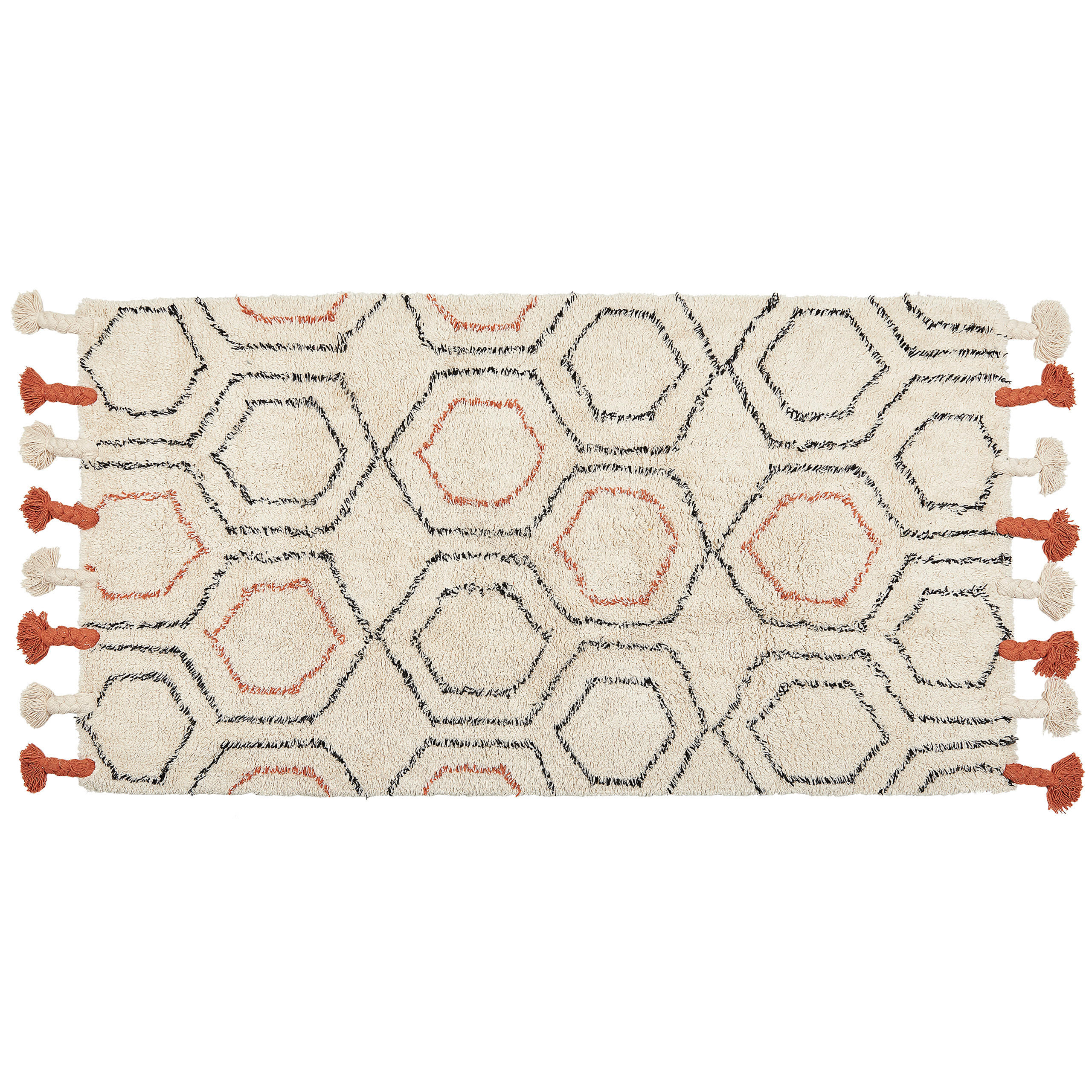 KURZFLOR-TEPPICH Hajipur 150/80 cm - Beige, Textil (80/150cm) - Beliani