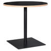 ESSTISCH Rund Holz Metall Pflegeleicht LORAXI, Schwarz 80x80x75,5 cm - Schwarz, Holz/Metall (80/80/76cm) - KADIMA DESIGN
