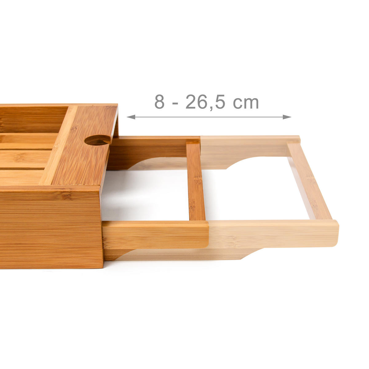 BADEWANNENABLAGE - Hellbraun, Holz (67/7/21.5cm) - Relaxdays