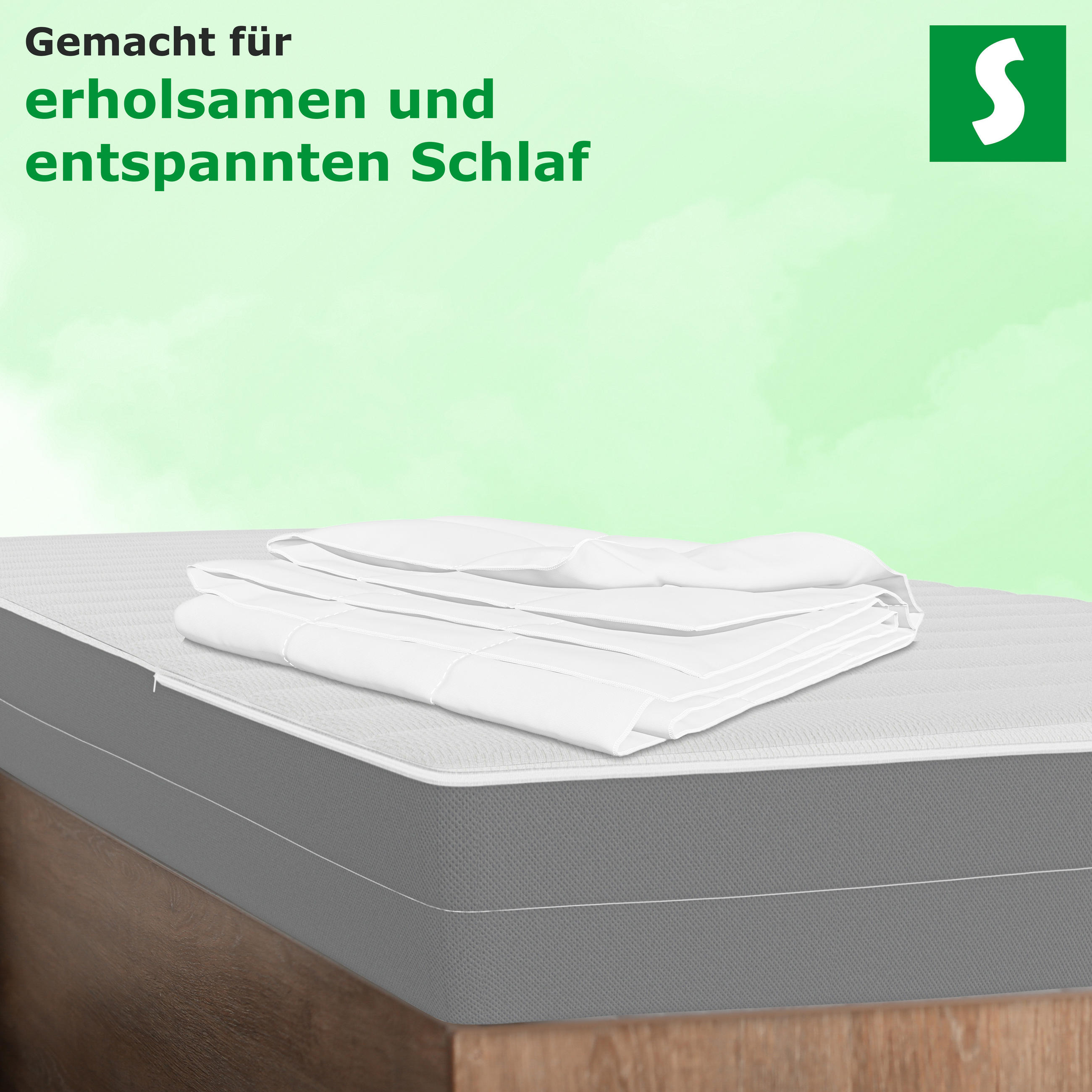 Thumbnail - Schlaftroll Bettdecke, Weiß, Textil, Rechteckig, 200x200 cm, Oeko-Tex® Standard 100, Schlaftextilien, Bettdecken, Winter...