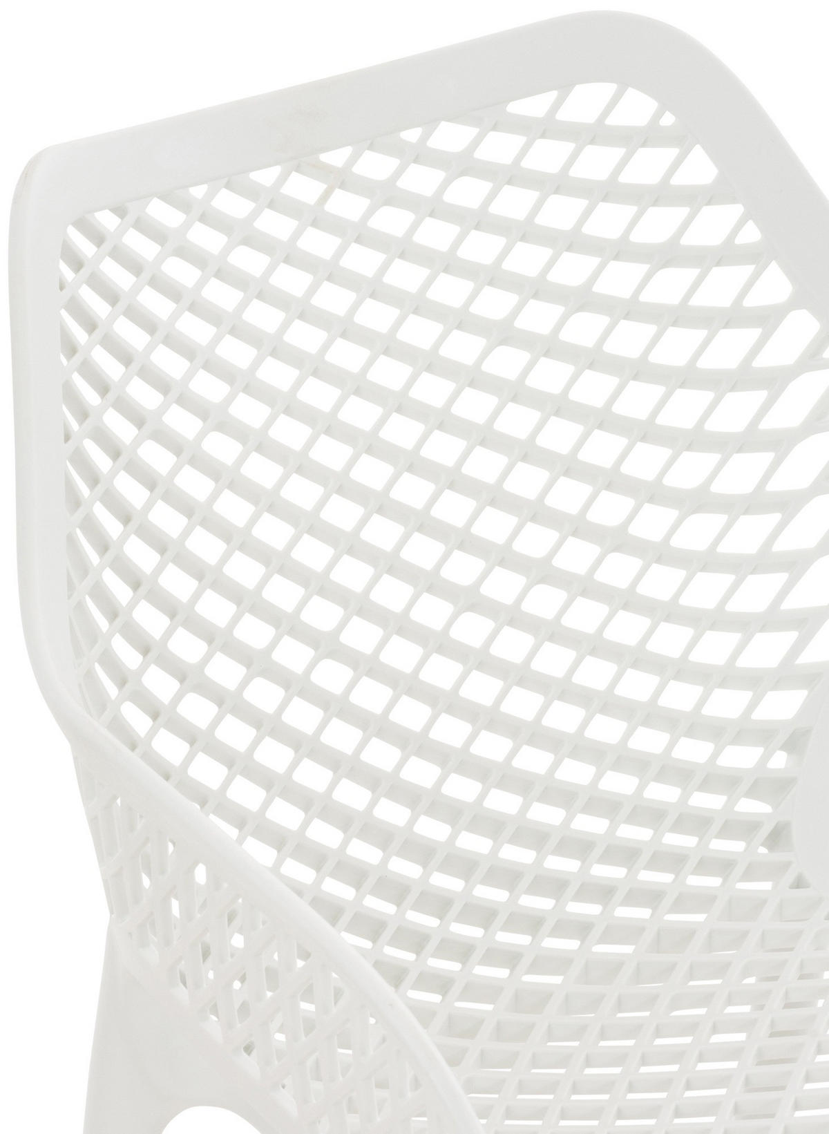 GARTENSTUHL Kunststoff Weiß - Weiß, Kunststoff (57/81/60cm) - CLP