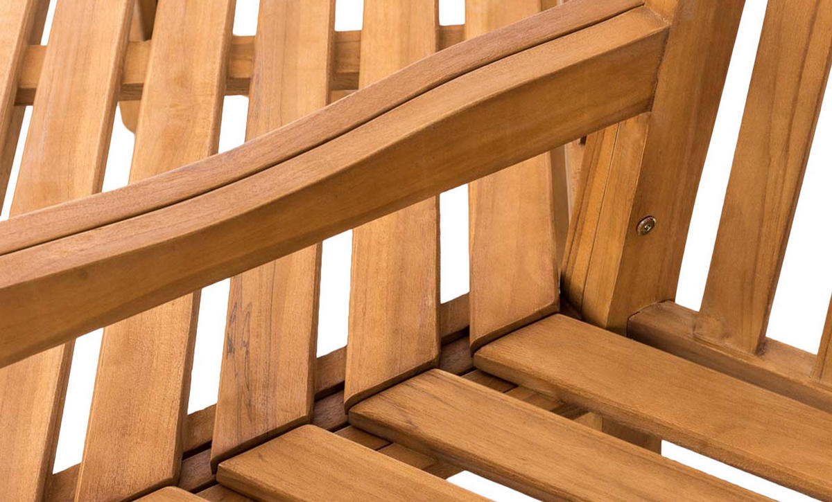 GARTENBANK 200/100 cm Holz teak - Teakfarben, Holz (200/90/100cm) - CLP