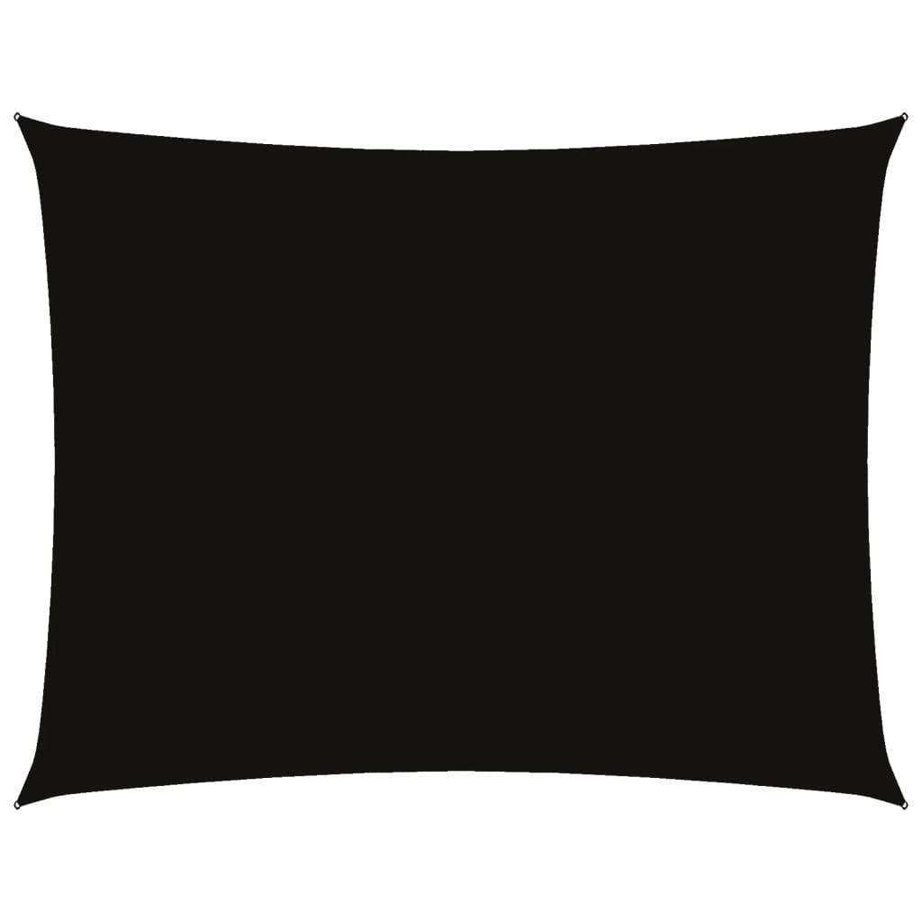 SONNENSEGEL Oxford-Gewebe Rechteckig 2,5x4 m Schwarz - Schwarz, Textil (400/250cm) - furnicato