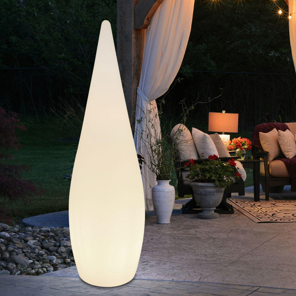 LED AUSSENLEUCHTE VASCON Weiß - Weiß, Kunststoff (24/24/80cm) - Globo Lighting