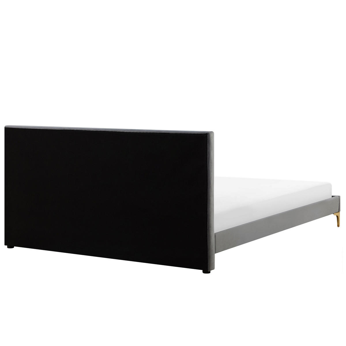 DOPPELBETT 180/200cm Grau Limoux - Grau, Textil (180/200cm) - Beliani