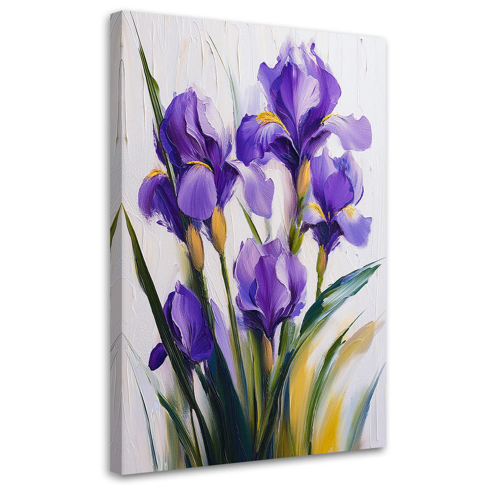 WANDBILD lila irisblüten - Lila, Textil (40/60cm) - Feeby