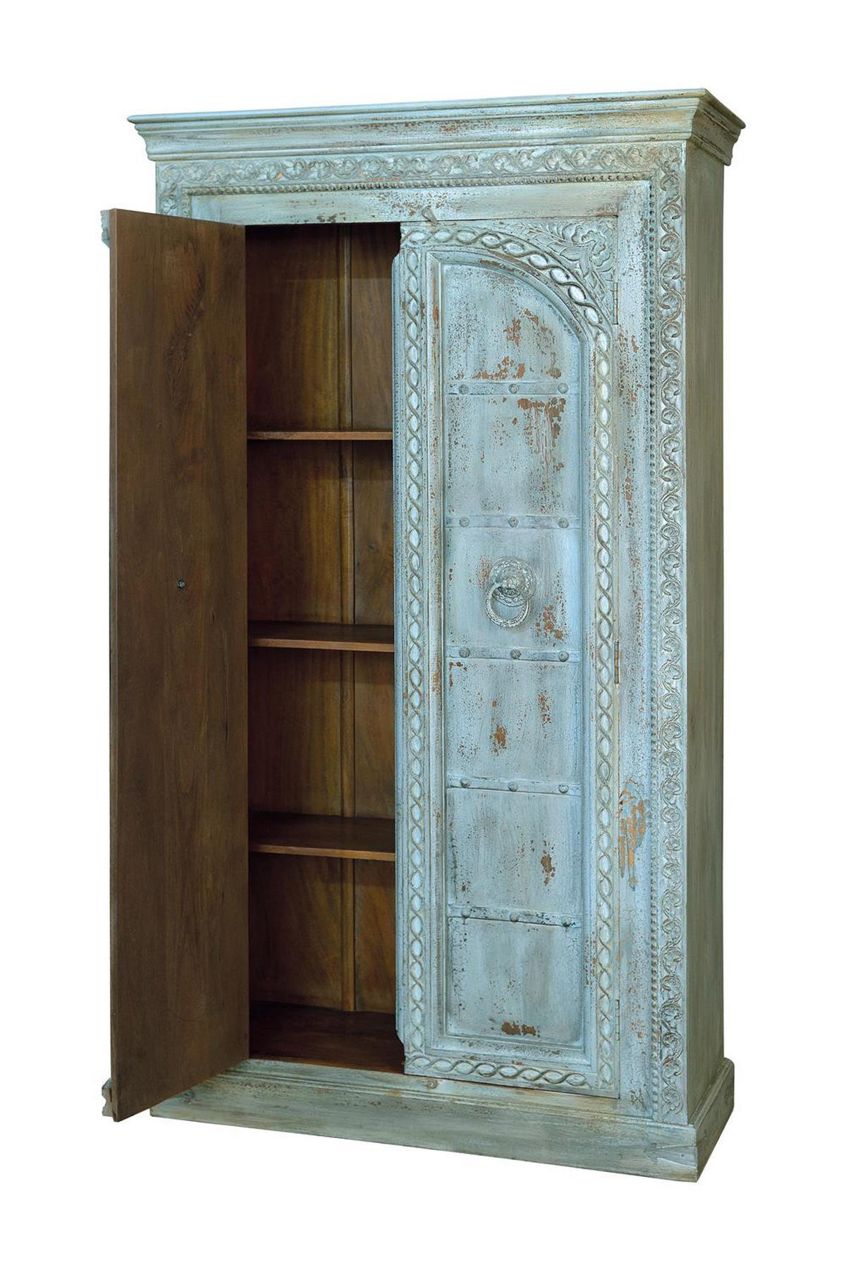 HIGHBOARD aus Mangoholz - Blau, Holz (44/207/117cm) - Giner y Colomer