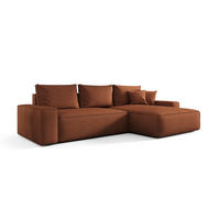 ECKSOFA Walken Mit Schlaffunktion - Braun, Holzwerkstoff/Textil (280/185cm) - Fun Möbel