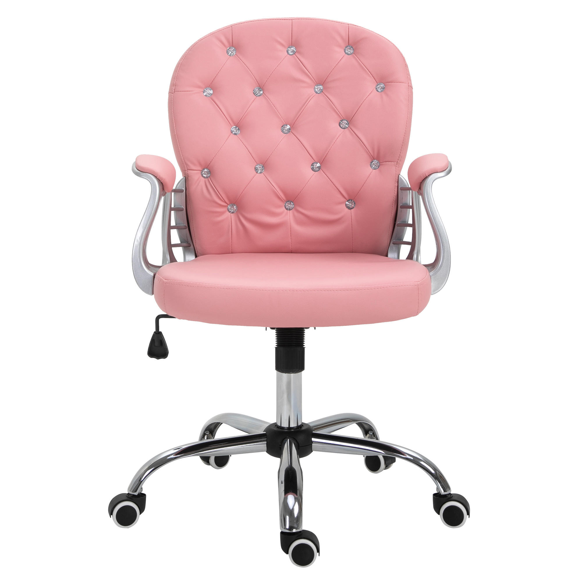 ERGONOMISCHER Bürostuhl, Rosa - Rosa, Kunststoff (60.5/105/59.5cm) - Vinsetto