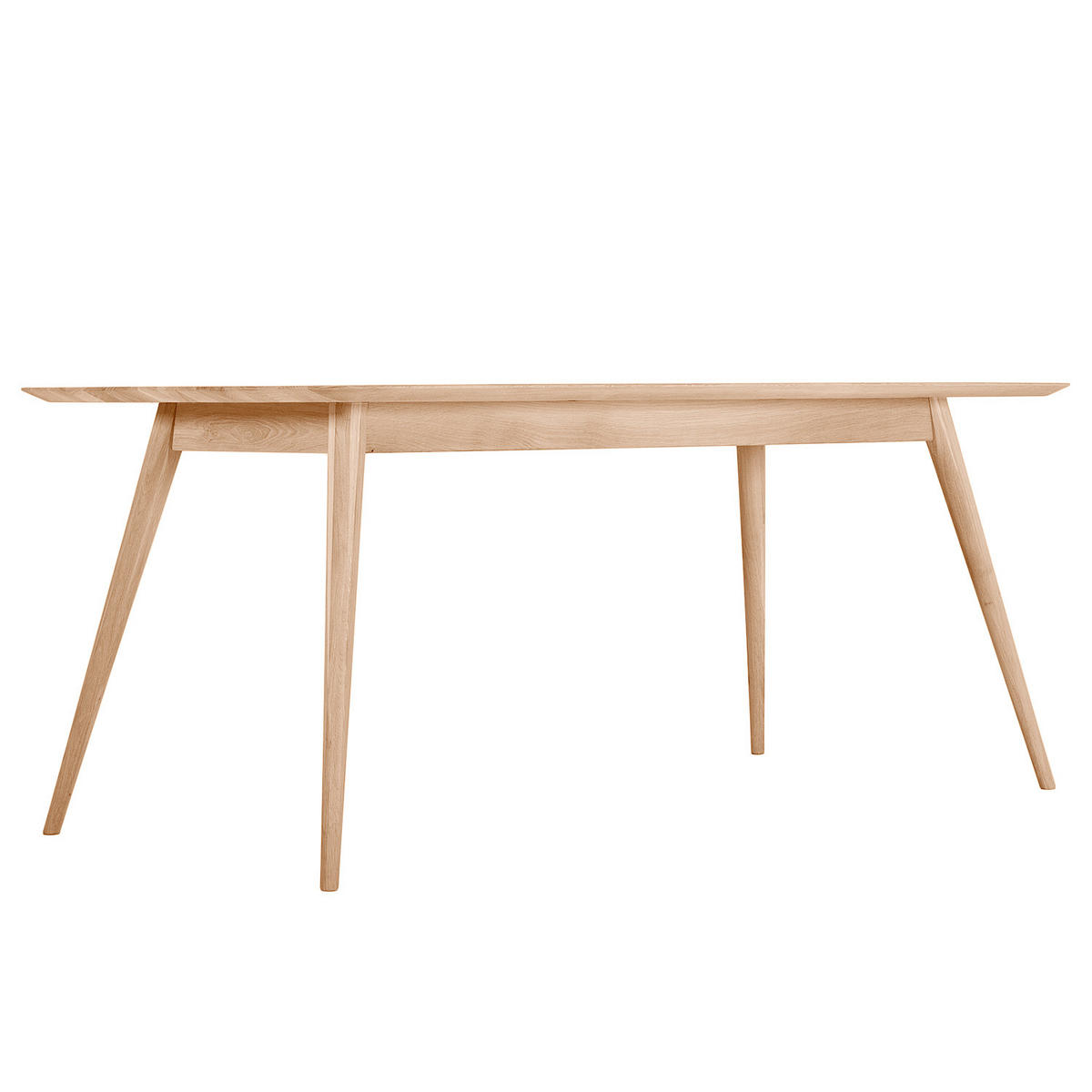 ESSTISCH - Massivholz - Eichefarben, Holz (90/180/75cm) - home24