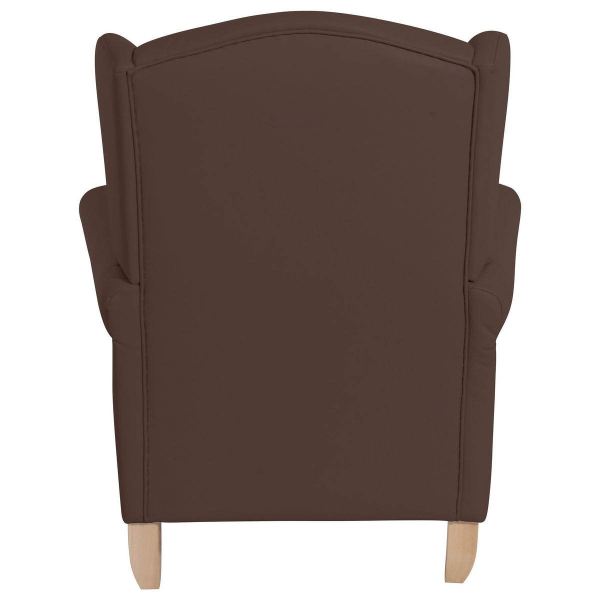 OHRENSESSEL Katria Bezug Kunstleder Buche natur / braun - Braun, Kunststoff (88/108/84cm) - 58aufmkessel