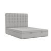 POLSTERBETT Celestia mit Stauraum 180/200 cm Grau im Megan Stoff - Schwarz/Grau, Holz/Holzwerkstoff (180/200cm) - AltaBeds