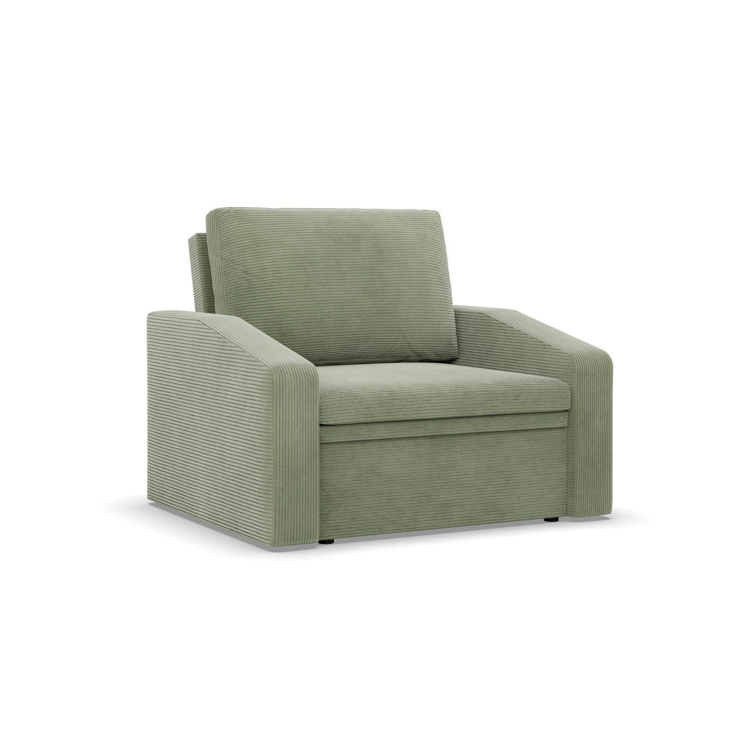 LOUNGESESSEL ORBIT, 80 CM, Cord - Grün - Grün, Textil (108/80/87cm)