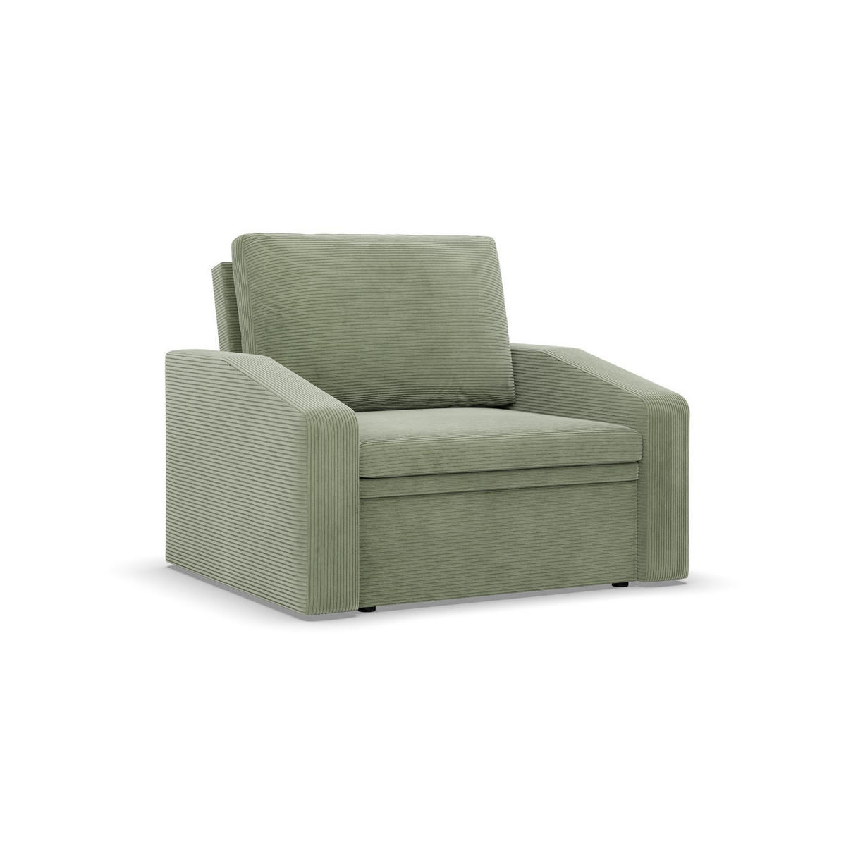 LOUNGESESSEL ORBIT, 80 CM, Cord - Grün - Grün, Textil (108/80/87cm)