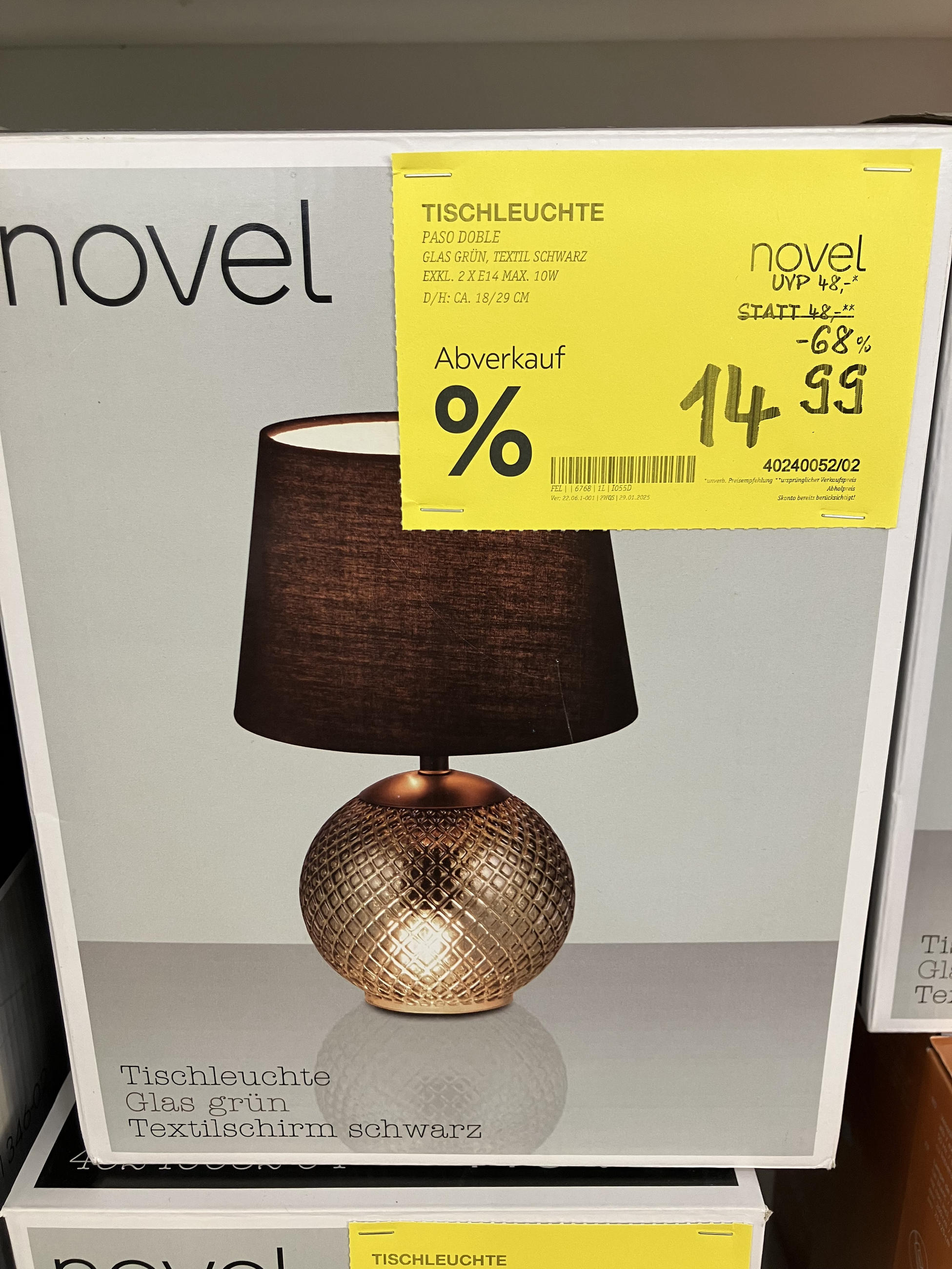 TISCHLEUCHTE PASO DOBLE
