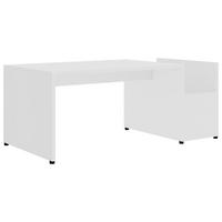 COUCHTISCH Weiß 90x45x35 cm Holzwerkstoff - Weiß, Holzwerkstoff (90/45/35cm) - furnicato