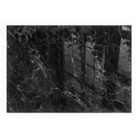 GLASPLATTE für Kamin 100x70 cm - Schwarz, Glas (100/70/0.4cm) - TULUP