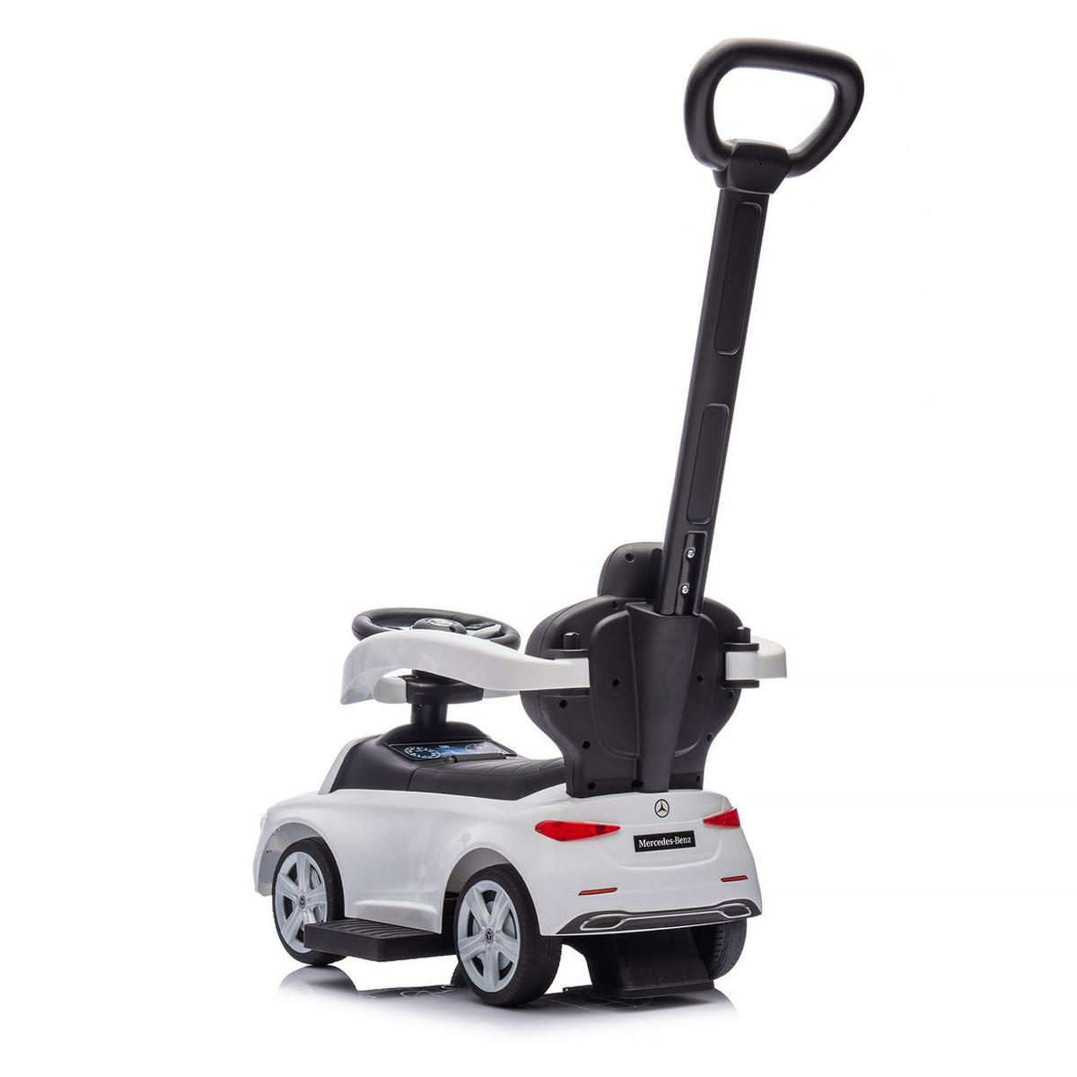 RUTSCHER Mercedes Benz C-Klasse weiß Stauraum Fußstütze Schiebegriff Hupe - Weiß, Kunststoff (84/40/83cm) - Chipolino