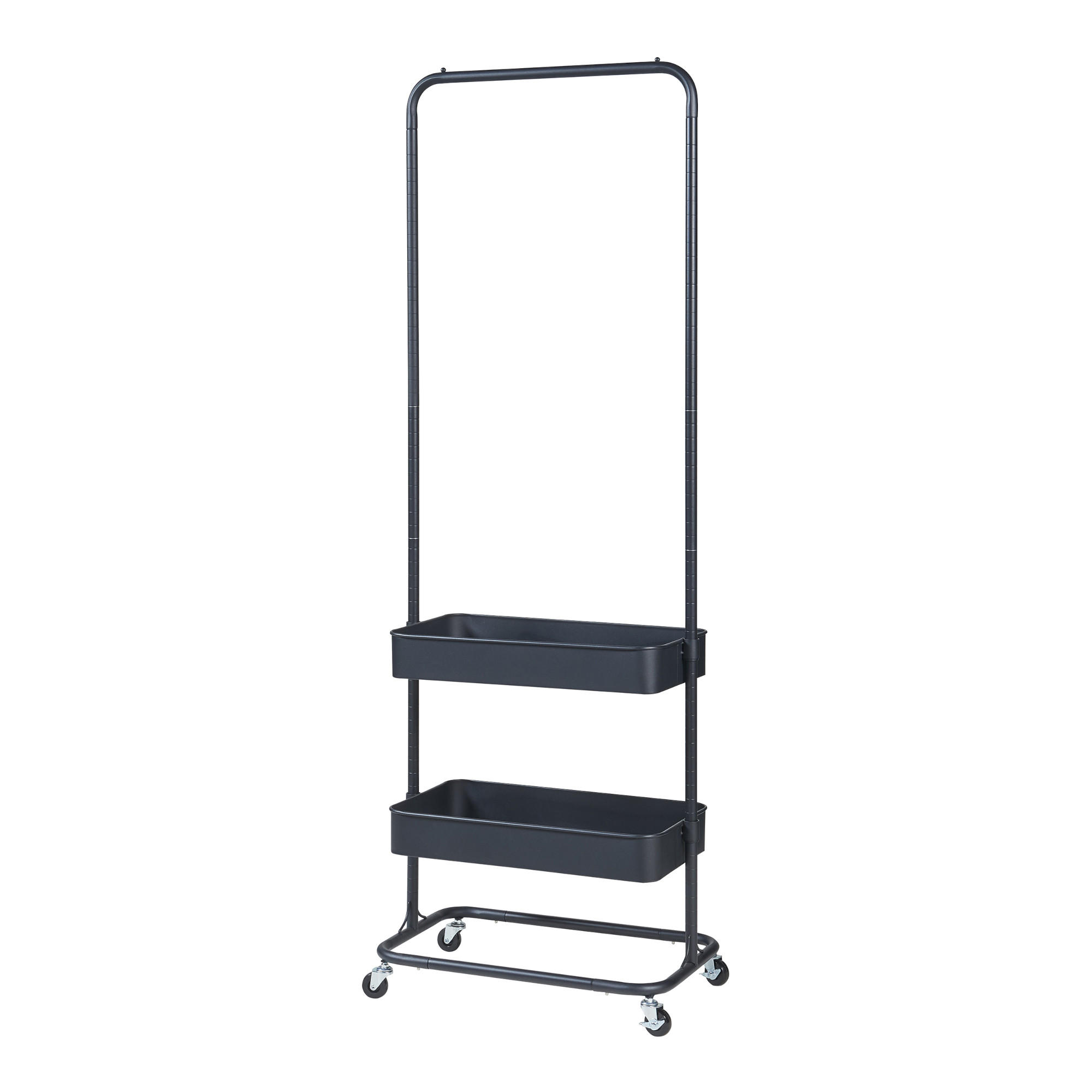 GARDEROBENSTÄNDER Kumad - Schwarz, Metall (58/174.5/36cm) - [en.casa]