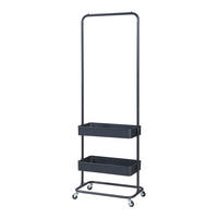 GARDEROBENSTÄNDER Kumad - Schwarz, Metall (58/174.5/36cm) - [en.casa]