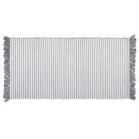 HANDGEWEBTER Läufer 60x120 cm Rauchgrau - Grau, Naturmaterialien/Textil (60/120cm) - Lashuma