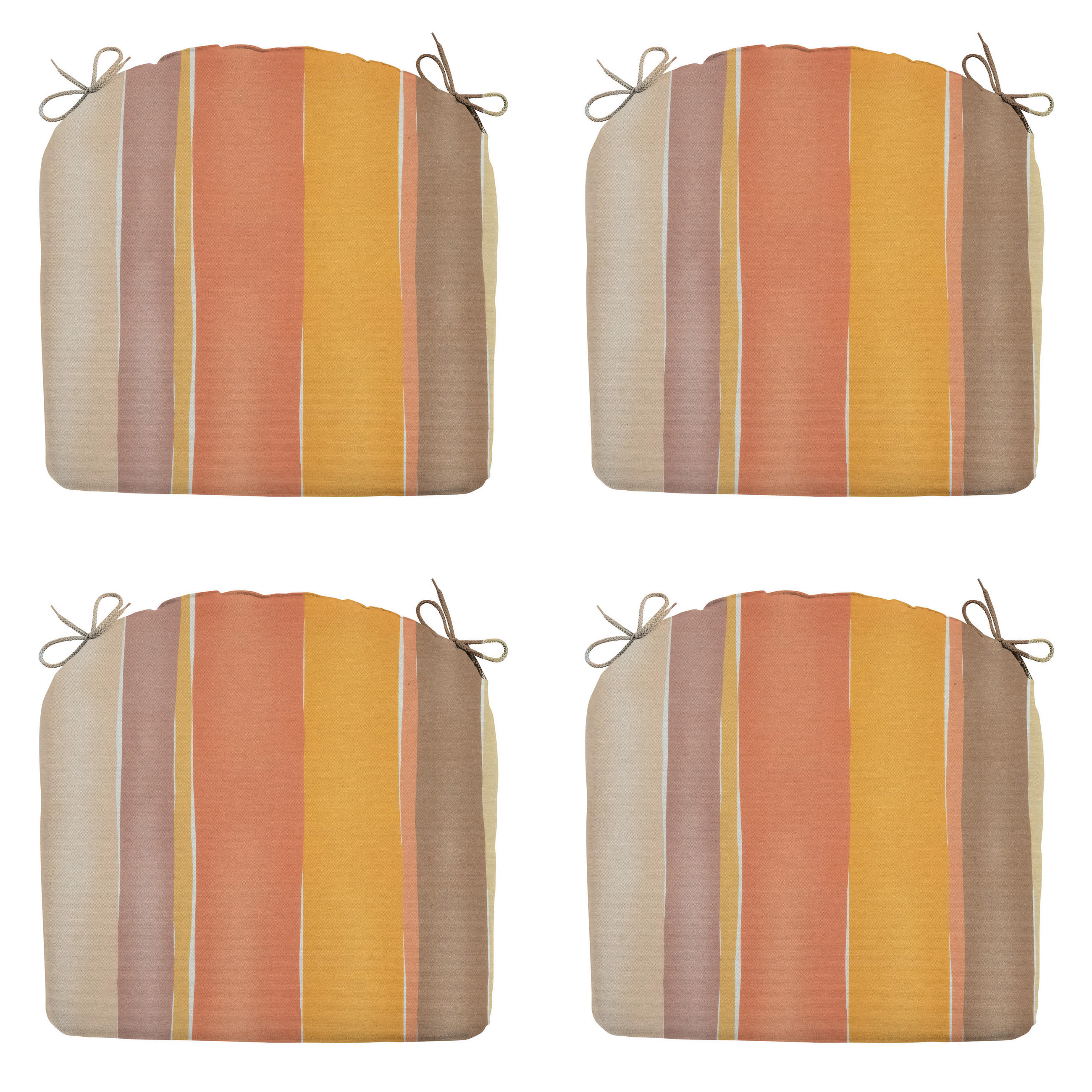 SITZKISSEN Nox - Mehrfarbig - 46/48/4,5 cm - 4er-Set - Multicolor, Textil (48/4/46cm) - Madison