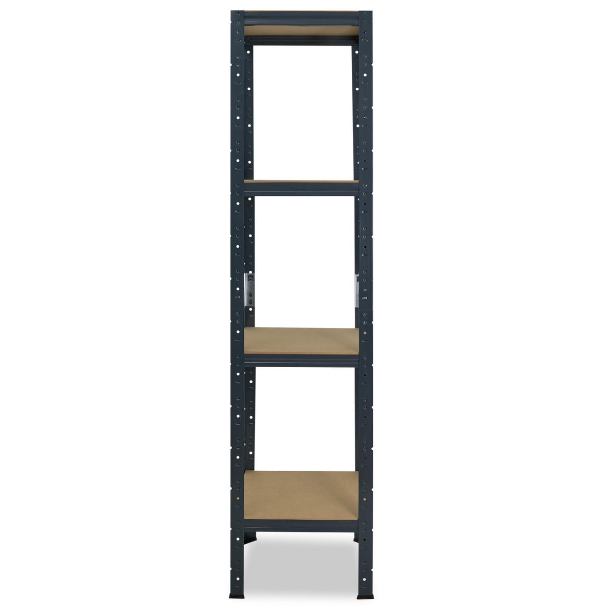 SCHWERLASTREGAL HOME 180x50x50 cm in anthrazit mit 4 Böden und 175 kg Traglast pro Boden - Anthrazit, Metall (50/180/50cm) - shelfplaza