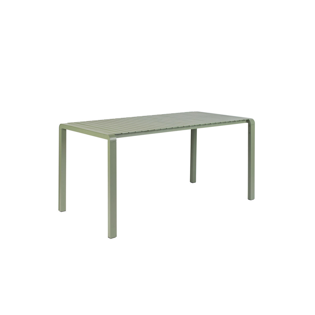 GARTENTISCH Vondel 168,5x87 cm Grün - Grün, Metall (168.5/87.2/75cm) - Zuiver